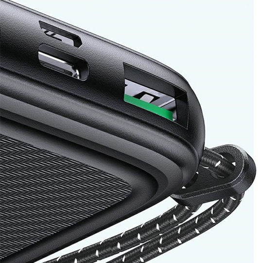 Usams CD151 Power Bank 10000mAh 22.5W με 3 Θύρες USB-A Quick Charge 3.0 Λευκό