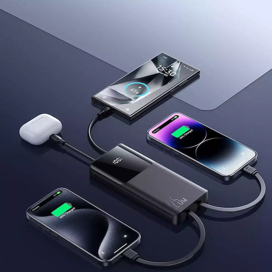Joyroom JR-PBF19 Външна Батерия 10000mAh 22.5W с USB-A Изходен Порт и USB-C Изходен Порт Power Delivery / Бързо Зареждане Черна