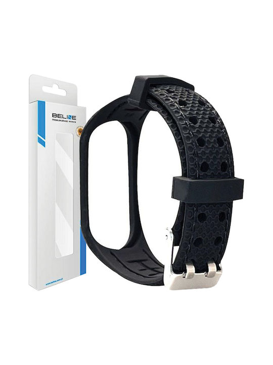 Beline Beline Tragbare Bänder Silikonschwarz Für Mi Band 3/Mi Smart Band 4