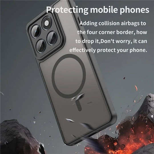Techsuit Halofrost II Magsafe Rückseite Kunststoff Schwarz Für Motorola Edge 60 Pro