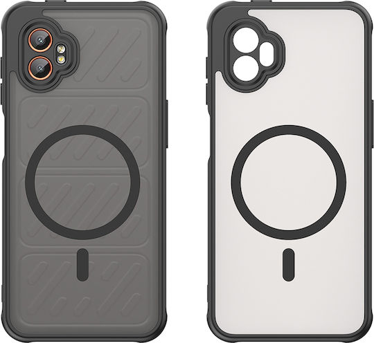 Techsuit Halofrost Ii Magsafe Umschlag Rückseite Silikon Schwarz (Galaxy XCover 7 Pro)