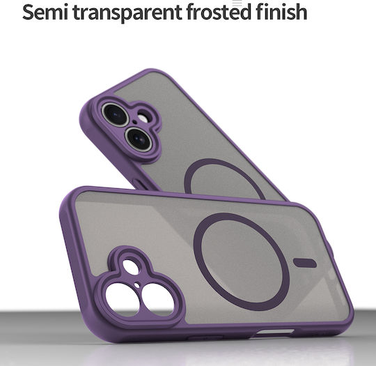 Techsuit Halofrost Ii Magsafe Umschlag Rückseite Kunststoff / Silikon Lila (iPhone 16 Plus)