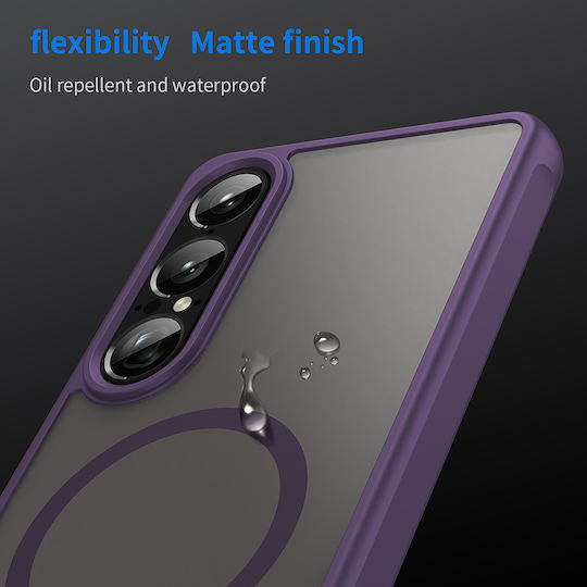 Techsuit Halofrost Ii Magsafe Задна корица Силикон Лилав (Xperia 1 VII)