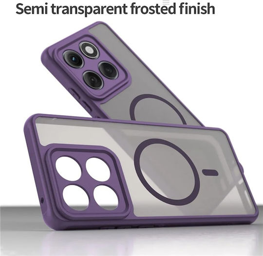 Techsuit Halofrost Ii Magsafe Задна корица Силикон Лилав (Motorola Edge 60 Pro - Techsuit)