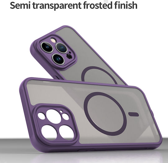 Techsuit Halofrost Ii Magsafe Umschlag Rückseite Kunststoff / Silikon Lila (iPhone 14 Pro Max)