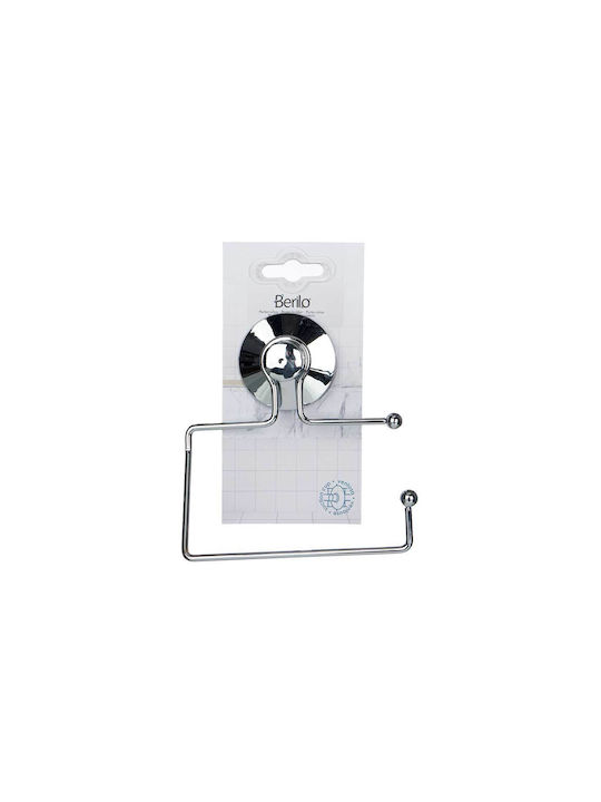 Berilo Wall-mounted Paper Holder Inox with Suction Cup Silver
