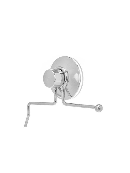 Berilo Wall-mounted Paper Holder Inox with Suction Cup Silver