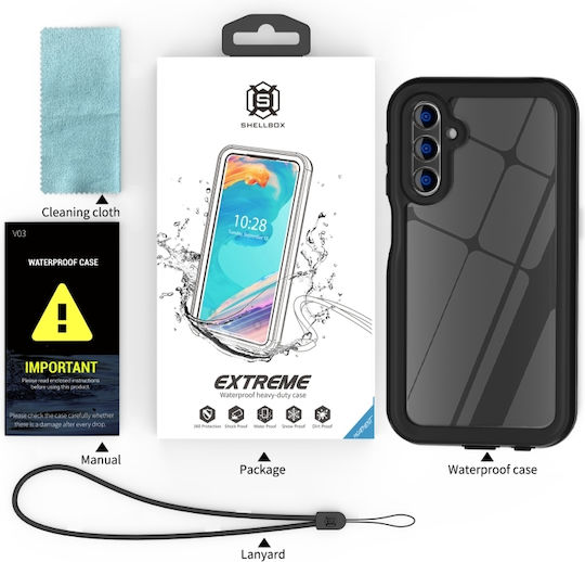Redpepper Ip68 360 Full Cover Silicone / Plastic Waterproof Black (Galaxy A15)