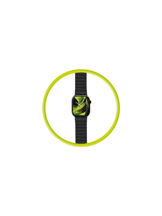 Mobile Origin Λουράκι Σιλικόνης Μαύρο (Apple Watch 49mm, 46mm, 45mm, 44mm)