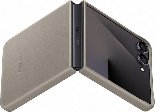 Samsung Book Leather Taupe (Samsung Flip7)