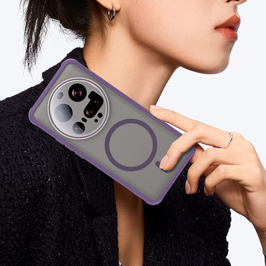 Techsuit Halofrost Ii Magsafe Back Cover Σιλικόνης / Πλαστικό Μωβ (Xiaomi 15 Ultra)