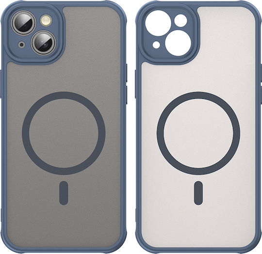 Techsuit Halofrost Ii Magsafe Umschlag Rückseite Kunststoff / Silikon Marineblau (iPhone 14)