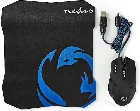 Nedis GMMP100BK Gaming Maus Schwarz