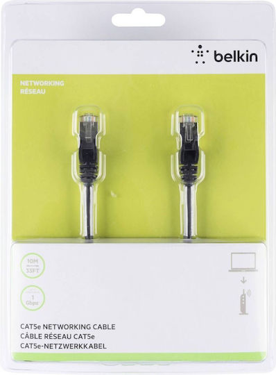 Belkin U/FTP (STP) Cat.5e Ethernet Network Cable 10m Black