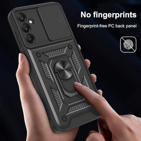 Techsuit Camshield Series Umschlag Rückseite Silikon Schwarz (Samsung Galaxy A17)