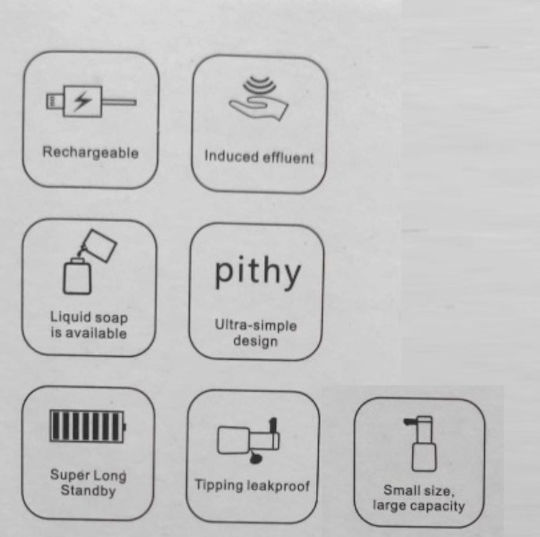 Automatic Dispenser Built-in Dispenser Foam Kitchen Plastic with Automatic Dispenser 260ml