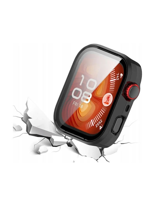 Huawei Plastic Case with Glass in Transparent color for Huawei Watch Fit 4