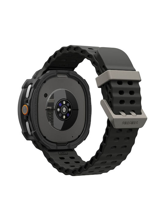Spigen RUGGED ARMOR Θήκη Σιλικόνης σε Μαύρο χρώμα για Samsung Galaxy Watch 8 Classic 46 mm