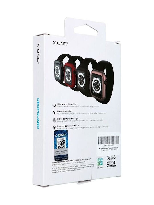 X-One Dropguard Πλαστική Θήκη σε Μαύρο χρώμα για Apple Watch 45mm