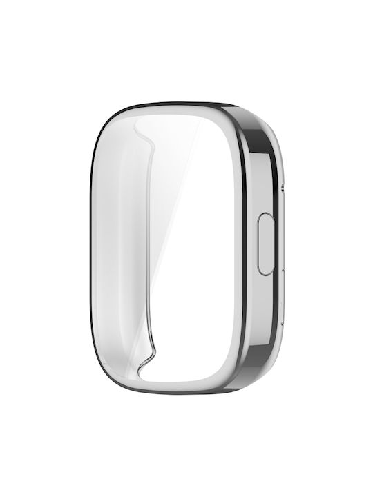 Θήκη Σιλικόνης σε Ασημί χρώμα για το Xiaomi Redmi Watch 3 Active / Watch 3 Lite Θήκη Σιλικόνης σε Ασημί χρώμα για το Xiaomi Redmi Watch 3 Active / Watch 3 Lite