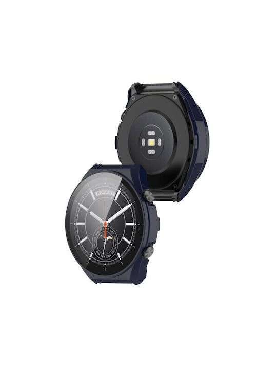 Πλαστική Θήκη με Τζαμάκι σε Μπλε χρώμα για το Xiaomi Watch S1