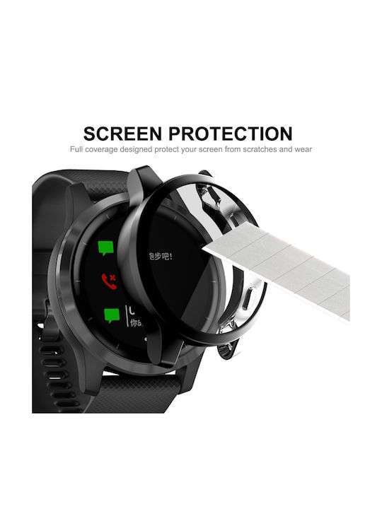 Silicone Protection Silicone Case in Black color for Garmin Venu 2, Vivoactive 4