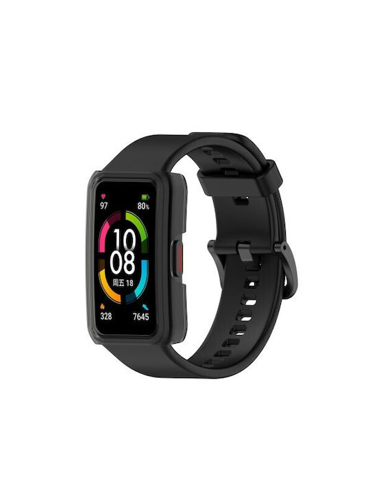 Silicone Case Transparent Black for Huawei Band 6 / 7 Honor Band 6 Silicone Case Transparent Black for Huawei Band 6 / 7 Honor Band 6