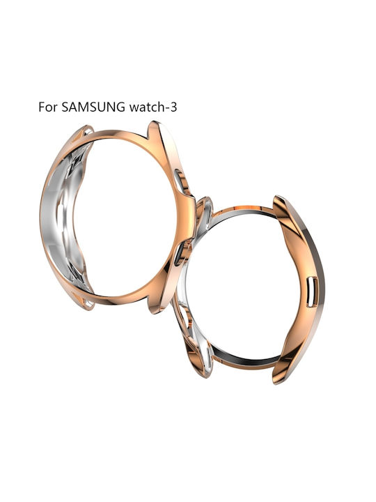 Προστατευτική Θήκη Σιλικόνης Ροζ Χρυσό (Galaxy Watch 3 41mm)