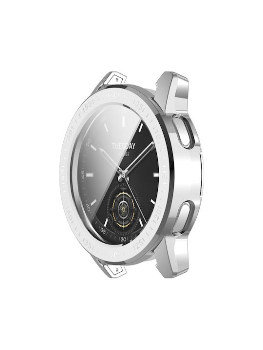 Silicone Case in Silver color for Xiaomi Watch S3
