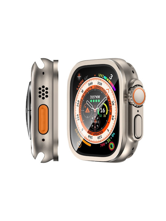 2 Metallhülle in Beige Farbe für das Apple Watch Ultra 49mm