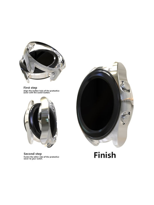 Electroplated Silikonhülle in Silber Farbe für Galaxy Watch 3 41mm