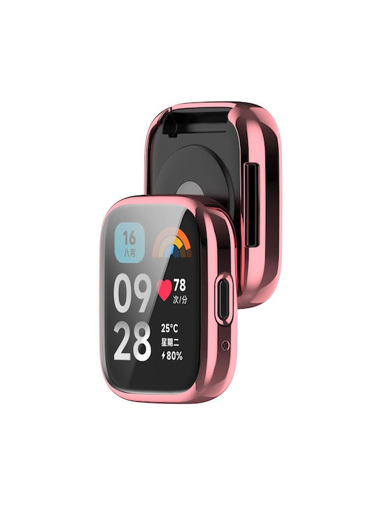 Θήκη Σιλικόνης σε Ροζ χρώμα για το Xiaomi Redmi Watch 3 Active