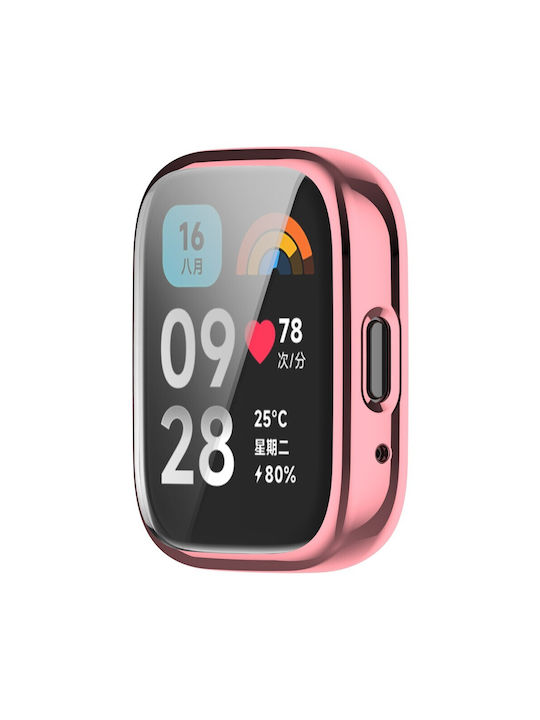 Θήκη Σιλικόνης σε Ροζ χρώμα για το Xiaomi Redmi Watch 3 Active