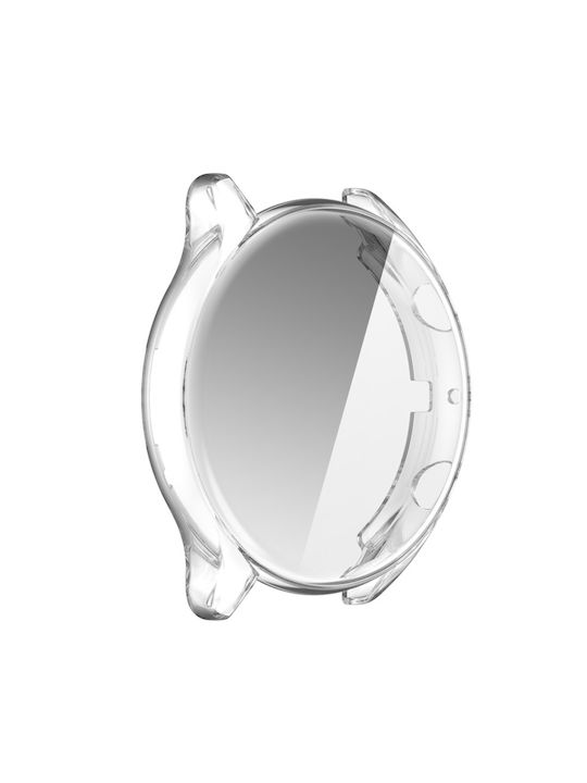 Electroplated Силиконов Калъф със Стъкло в Прозрачен цвят за Amazfit GTR 3 / 3 Pro - Амазфит ГТР 3 / 3 Про
