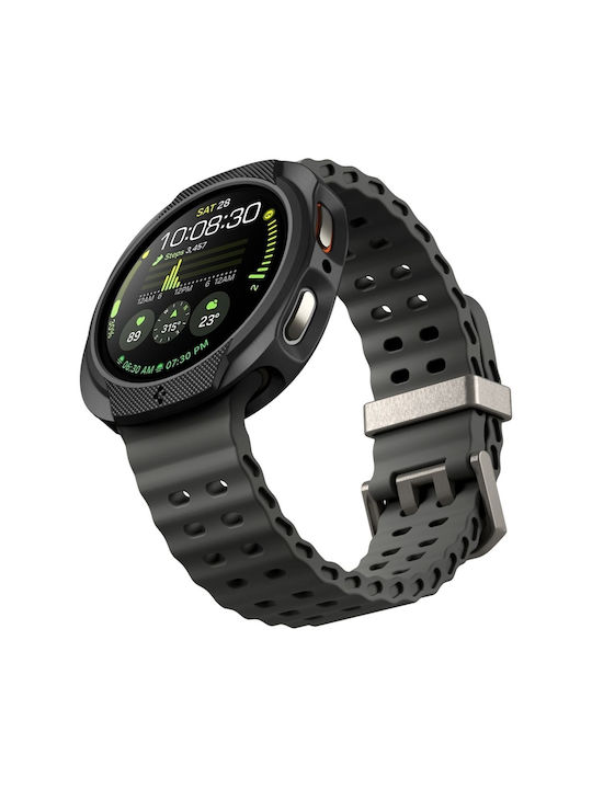 Spigen LIQUID AIR Silicone Case in Black color for Samsung Galaxy Watch 8 44mm