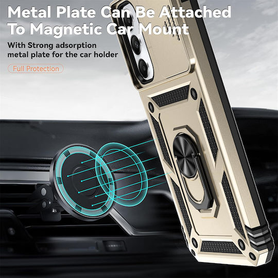Techsuit Camshield Series Back Cover Σιλικόνης Χρυσό (Motorola Edge 50 Fusion)