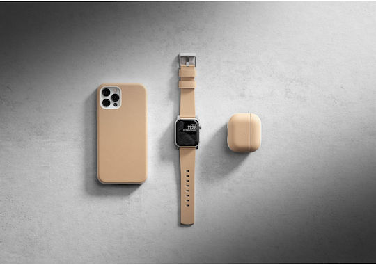 Nomad Modern Θήκη Δερμάτινη σε Μπεζ χρώμα για Apple AirPods 3