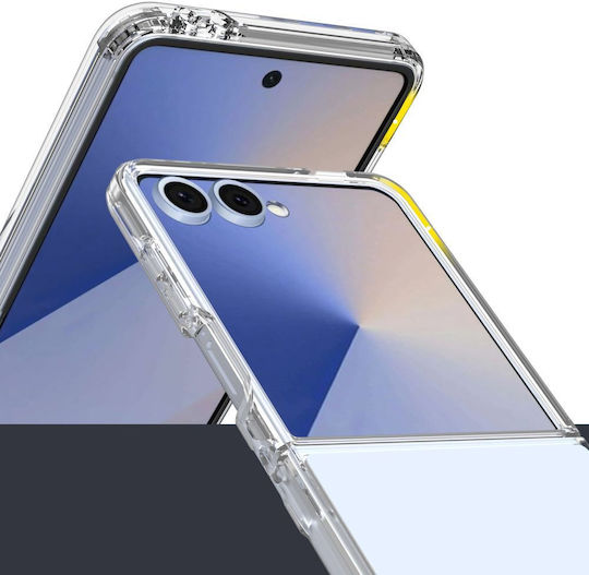Tech-Protect Flexair Hybrid Задна корица Силикон / Пластмаса Прозрачен (Galaxy Z Flip7)