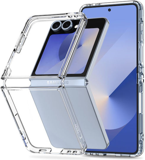 Tech-Protect Flexair Hybrid Задна корица Силикон / Пластмаса Прозрачен (Galaxy Z Flip7)