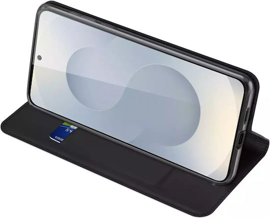 Dux Ducis Skin Pro Back Cover Silicone / Synthetic Leather Black (Samsung Galaxy S25 Plus - Dux Ducis)
