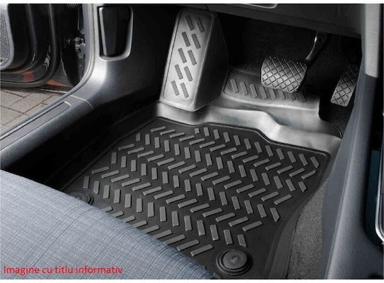 Μπροστινά Πατάκια 2τμχ για Citroen Berlingo Ford Edge Μαύρα