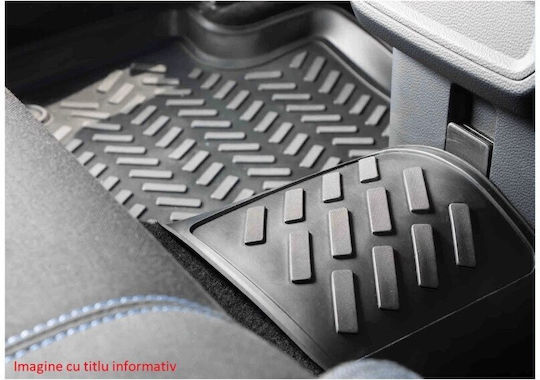 Covorașe Față 2buc din TPE pentru Toyota Proace Honda City Ford Margine 2021 Negre