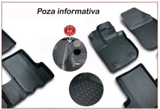 Covorașe Spate 2buc din Furtun pentru Nissan Qashqai 2021 Negre