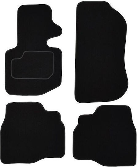 Custopol Set of Front and Rear Mats 4pcs for BMW E36 Black