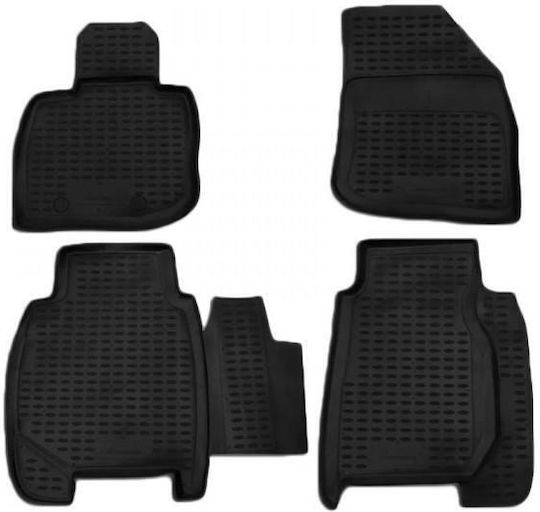 Novline Front Mats 2pcs Tray Type for Honda Civic 5D 2006+ Black