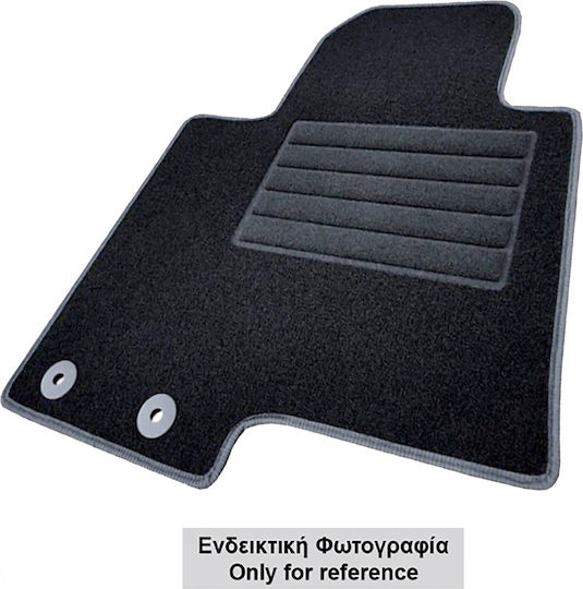 Cik Satz Vorder- und Hintermatten 4Stück aus Teppichboden für Subaru Impreza 1992-2000 Schwarz