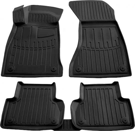 Rubber Raised Sides Car Mats With Fasteners Audi A4 B9 4/5d 2015+ A5 Sportback F5 5d 2016+ Race Axion-5 Pieces