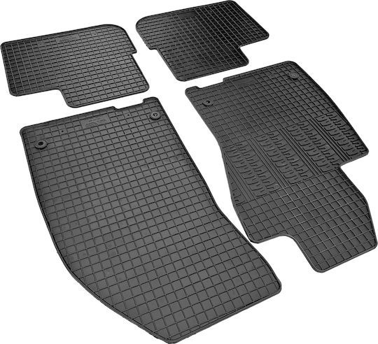 Cik Set of Front and Rear Mats 4pcs for Fiat Tipo 2015+ Black