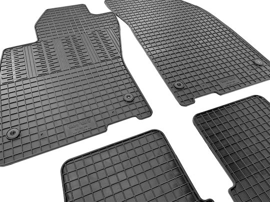 Cik Set of Front and Rear Mats 4pcs for Fiat Tipo 2015+ Black