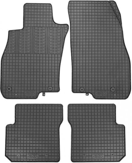 Cik Set of Front and Rear Mats 4pcs for Alfa Romeo Mito 2008-2019 Black